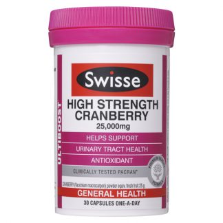 Swisse Ultiboost High Strength Cranberry 25,000mg 30 Capsules