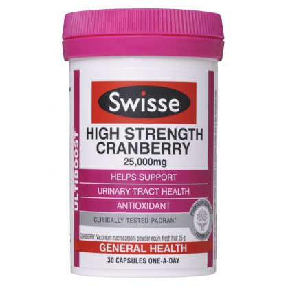 Swisse Ultiboost High Strength Cranberry 25,000mg 30 Capsules