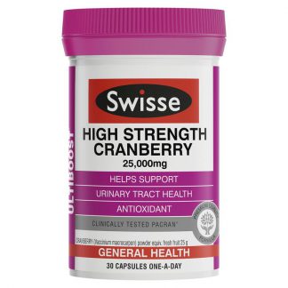 Swisse Ultiboost High Strength Cranberry 25,000mg 30 Capsules
