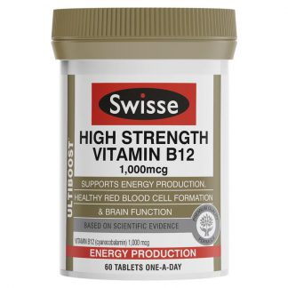 Swisse Ultiboost High Strength Vitamin B12 60 Tablets