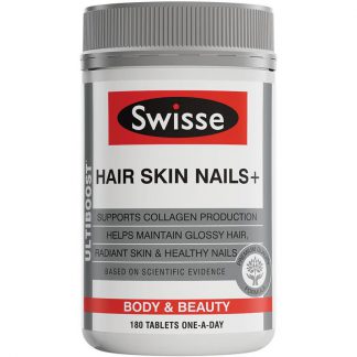 Swisse Ultiboost Hair Skin Nails  180 Tablets Exclusive Size