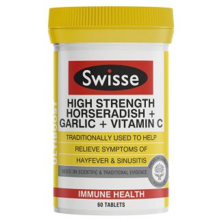Swisse Ultiboost High Strength Horseradish   Garlic   Vitamin C 60 Tablets