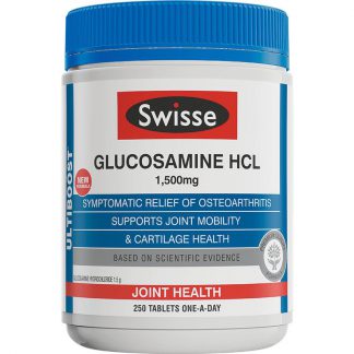 Swisse Ultiboost Glucosamine HCL 1500mg 250 Tablets Exclusive Size