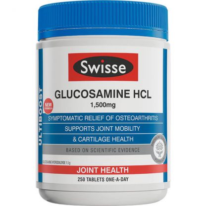 Swisse Ultiboost Glucosamine HCL 1500mg 250 Tablets Exclusive Size