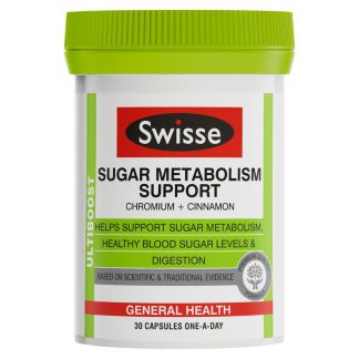 Swisse Ultiboost Sugar Metabolism Support 30 Capsules