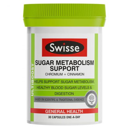 Swisse Ultiboost Sugar Metabolism Support 30 Capsules