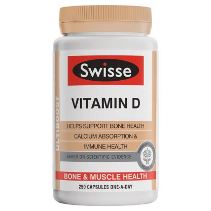 Swisse Ultiboost Vitamin D 250 Capsules