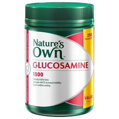 Nature's own 1500mg硫酸氨基葡萄糖片250片 - 澳洲小小超市