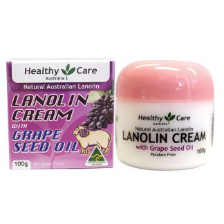 2 x Healthy Care 天然绵羊油 含葡萄籽 Healthy Care Lanolin Cream With Grape Seed 100g