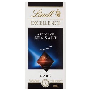 Lindt - A Touch Of Sea Salt Excellence Dark Chocolate Block   100g - 澳洲小小超市
