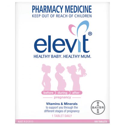Elevit 愛樂維葉酸片 準備孕/孕婦孕期營養維生素 100片