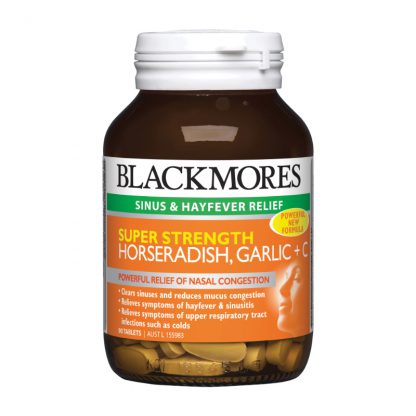 Blackmores 澳佳寶 澳洲Horseradish Garlic   C加強山葵大蒜維C 90粒