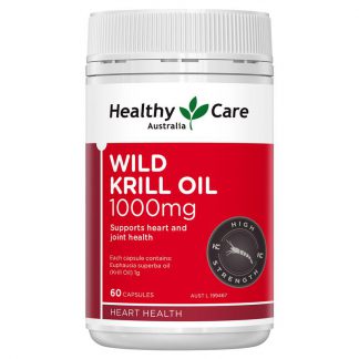 Healthy Care 1000mg 磷蝦油60粒 Wild Krill Oil 60 Soft Capsules