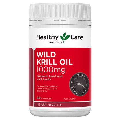 Healthy Care 1000mg 磷蝦油60粒 Wild Krill Oil 60 Soft Capsules