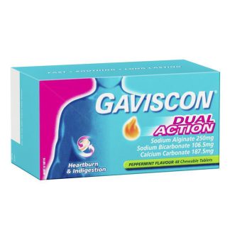 Gaviscon Dual Action Tablets for Heartburn and Indigestion 48粒裝